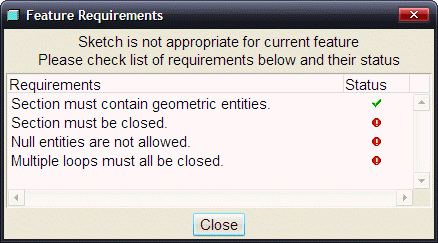 Check Required Features Core Design